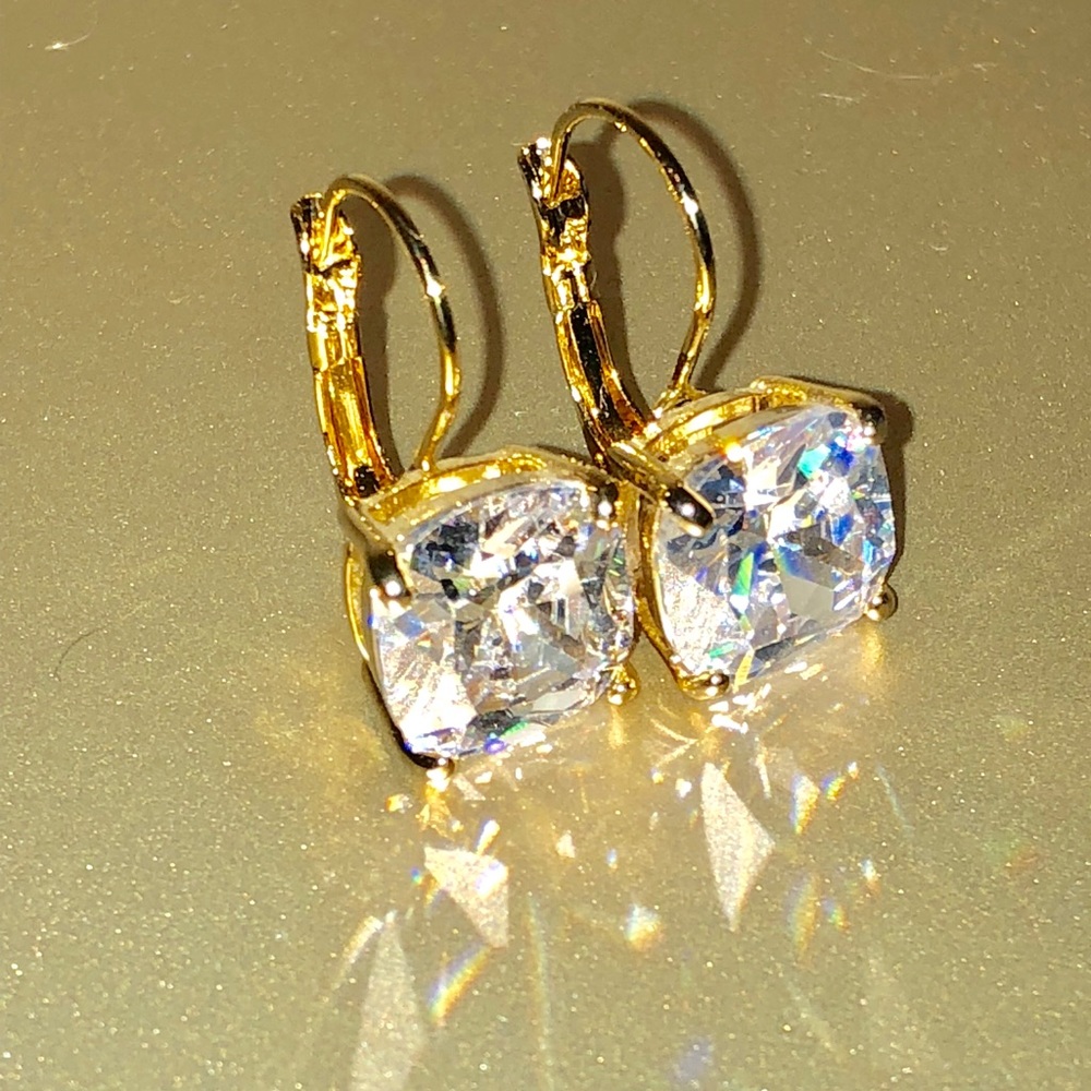 Trendy CZ Drop Earrings-So Cool NWT